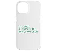 Ver Spot Run DOS Geek Código de programación de computadoras Meme divertido Carcasa para iPhone 14