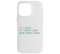 Ver Spot Run DOS Geek Código de programación de computadoras Meme divertido Carcasa para iPhone 14 Pro Max