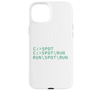 Ver Spot Run DOS Geek Código de programación de computadoras Meme divertido Carcasa para iPhone 15 Plus