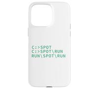 Ver Spot Run DOS Geek Código de programación de computadoras Meme divertido Carcasa para iPhone 15 Pro Max