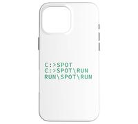 Ver Spot Run DOS Geek Código de programación de computadoras Meme divertido Carcasa para iPhone 16 Pro Max