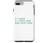 Ver Spot Run DOS Geek Código de programación de computadoras Meme divertido Carcasa para iPhone 7 Plus/8 Plus