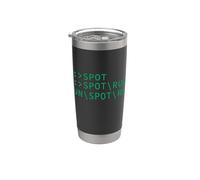 Ver Spot Run DOS G digo de programación de computadoras Meme divertido Vaso térmico de acero inoxidable de doble pared