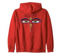 Ver Todos Ojos de Buda Sudadera con Capucha
