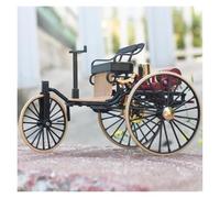 Ver vehículos 1:12 for Primera Patente Motor Aleación Vapor Coche Modelo Diecast Metal Vehículo Retro Triciclo Recuerdo Nostálgico Colección o Regalo (Negro)
