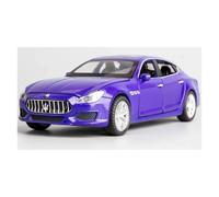 Ver vehículos 1:32 for Quattroporte Coupe aleación simulación modelo de coche Diecast Metal ornamental recuerdo colección o regalo (azul)