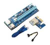 Ver009S PCI-E Card 009S PCIE a X16 4Pin 6Pin Power 60CM USB3.0 Cable para tarjeta gráfica BTC Miner