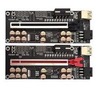 VER018 PRO PCI-E Riser Card USB 3.0 Cable 018 PCI Express 1X una 16X Extender Adaptador PCIe para BTC Mining (Negro)
