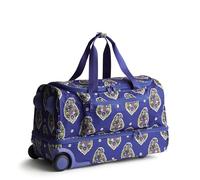 Vera Bradley Adair - Maleta de Lona con Ruedas de poliéster Ripstop para Mujer, Kew Gardens Azul, Talla única, Ripstop Adair - Bolsa con Ruedas