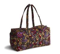 Vera Bradley Bolsa de Lona Original de algodón prémium para Mujer, Paisley Midnight Garden, Talla única, Bolsa Original de algodón de Primera Calidad