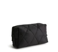 Vera Bradley Bolsa de Maquillaje Mediana de Nailon para Mujer, Gris (Moonless Night), Talla única, Cosmético Mediano de Nailon