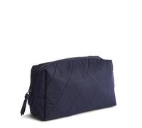 Vera Bradley Bolsa organizadora de Maquillaje Mediana de Sarga para Mujer, Chaquetón, Talla única