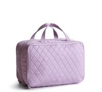 Vera Bradley Bolsa de viaje de algodón para mujer, color morado, talla única, Purple, Talla única, Funda de viaje de algodón