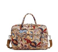 Vera Bradley Bolsa de Viaje de Sarga para Mujer, Belleza botánica, Talla única, Bolsa de Viaje de Sarga de Alto Rendimiento