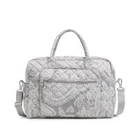 Vera Bradley Bolsa de Viaje de Sarga para Mujer, Paisley Gris Nube, Talla única, Bolsa de Viaje de Sarga de Alto Rendimiento
