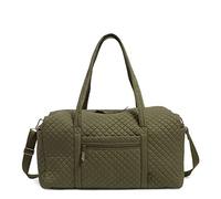Vera Bradley Bolsa de Viaje Grande de algodón para Mujer, Climbing Ivy Green - Algodón Reciclado, Talla única