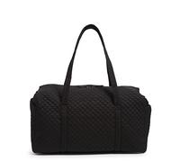 Vera Bradley Bolsa de Viaje Grande de algodón para Mujer, Negro (True Black), Talla única