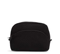 Vera Bradley Bolsa organizadora de Maquillaje Grande de Microfibra para Mujer, Negro, Talla única