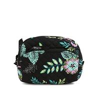 Vera Bradley Bolsa organizadora de Maquillaje Mediana de algodón para Mujer, Island Garden - Algodón Reciclado, Talla única, Bolsa organizadora de Maquillaje Mediana de algodón