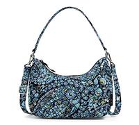 Vera Bradley Bolso cruzado Frannie Crescent de algodón para mujer, Dreamer Paisley - Algodón reciclado, Talla única