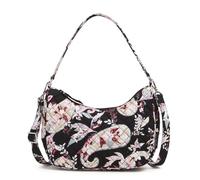 Vera Bradley Bolso cruzado Frannie Crescent de algodón para mujer, Paisley botánica, Talla única