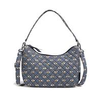 Vera Bradley Bolso cruzado Frannie Crescent de algodón para mujer, talla única, Bees Navy - Algodón reciclado, Talla única