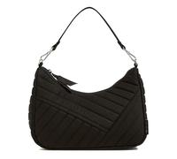 Vera Bradley Bolso cruzado Frannie Mini Crescent de algodón para mujer, negro, talla única, Black, Talla única