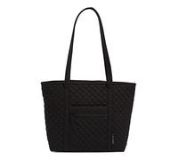 Vera Bradley - Bolso pequeño de algodón Vera para mujer, Negro (True Black), Talla única