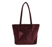 Vera Bradley Bolso tote Vera pequeño de terciopelo, Raisin, Talla única