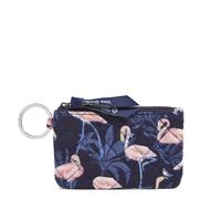 Vera Bradley Cartera de algodón con Cremallera para Mujer, diseño de flamencos, Talla única
