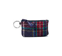 Vera Bradley Cartera de algodón con Cremallera para Mujer, tartán, algodón Reciclado, Talla única