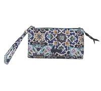 Vera Bradley Cartera RFID tipo bandolera de algodón, diseño de medallón de Lisboa