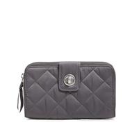 Vera Bradley Cartera Turnlock de Sarga para Mujer con protección RFID, Color Gris Sombra, Talla única