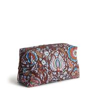 Vera Bradley Cosmético Grande de algodón, Canela de Marrakech, Talla única, Cosmético Grande de algodón