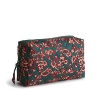 Vera Bradley Cosmético Mediano de algodón, diseño de vides victorianas, Talla única, Vides victorianas, Talla única, Cordón de algodón