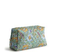 Vera Bradley Cosméticos Grandes de algodón para Mujer, Paisley con Piedras Preciosas, Talla única, Cosmético Grande de algodón de Alta