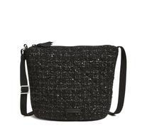 Vera Bradley Cotton Bucket Crossbody Purse, Monedero Mujeres, Negro, Talla única