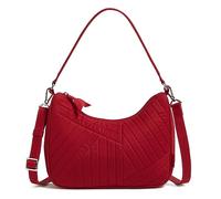 Vera Bradley Cotton Frannie Crescent Crossbody Purse, Monedero Mujer, Cardinal Red, Einheitsgröße