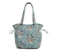 Vera Bradley Cotton Glenna Satchel Purse, Bolso de Mano para Mujer, Sunlit Garden Sage-Algodón Reciclado, Talla única