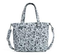 Vera Bradley Cotton Multi-Strap Shoulder Satchel Purse, Bolso de Mano para Mujer, Perennes Gray-Algodón Reciclado, Talla única