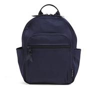 Vera Bradley Cotton Small Backpack, Bolsa para Libros para Mujer, Azul Marino clásico-Algodón Reciclado, Einheitsgröße