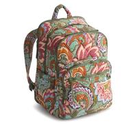Vera Bradley Featherweight XL Bancroft Backpack, Mochila para Mujer, Leaf Me Not Paisley, Talla única
