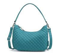 Vera Bradley Frannie Crescent Crossbody-Monedero Mujeres, Forever Green-Algodón Reciclado, Einheitsgröße
