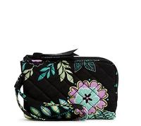 Vera Bradley Funda de algodón con Doble Cremallera para identificación, protección RFID, Island Garden, algodón Reciclado, Talla única