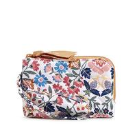 Vera Bradley Funda de identificación de algodón con Doble Cremallera y protección RFID, Mandala encantada, algodón Reciclado, Talla única