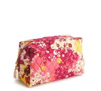 Vera Bradley Grande - Estuche de Maquillaje de algodón para Mujer, diseño de Margaritas Starstruck, Talla única