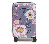 Vera Bradley Hardside - Bolsa de Mano pequeña para Mujer, Ramo Parisino Gris Oscuro, 22" Carry On, Maleta rígida con Ruedas