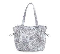 Vera Bradley Iconic Glenna Satchel, Signature Cotton, Soft Sky Paisley