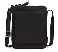 Vera Bradley Iconic RFID Mini Hipster, Signature Cotton, Bolso Cruzado para Mujer, Negro-Algodón Reciclado, Talla única