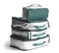 Vera Bradley Juego de cubos de embalaje de poliéster Ripstop, Verde, Talla única